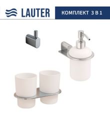 Набор аксессуаров для ванной Lauter 21SH2081 + 21SH42091 + 21SH2091 Chrome, 3 предмета