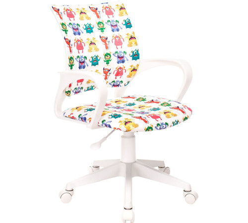 Офисное кресло Бюрократ Burokids 1W 1687096 белый/пластик белый