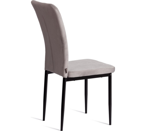 Стул TetChair Verter металл/флок 41x52x95 светло-серый HLR14/черный