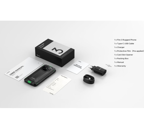 Телефон Doogee Fire 3 3GB/64GB серый