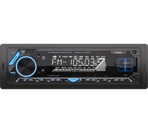 USB-магнитола Aura Fireball-302BT