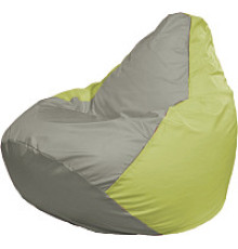 Кресло-мешок Flagman Груша Мега XXXL Г3.1-343 серый/салатовый