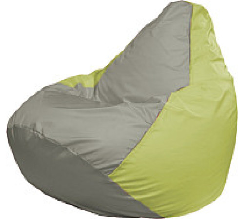 Кресло-мешок Flagman Груша Мега XXXL Г3.1-343 серый/салатовый