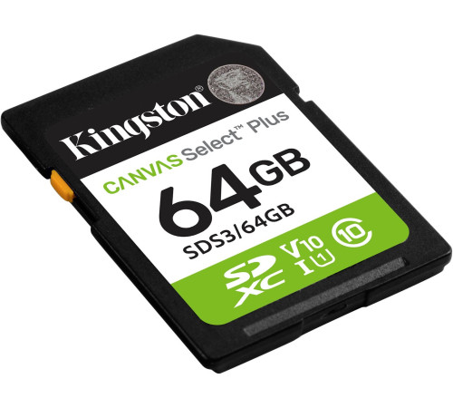 Карта памяти Kingston Canvas Select Plus SDXC 64GB SDS3/64GB