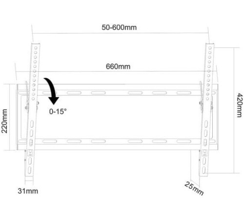 Кронштейн для телевизора Electric Light КБ-01-95 черный