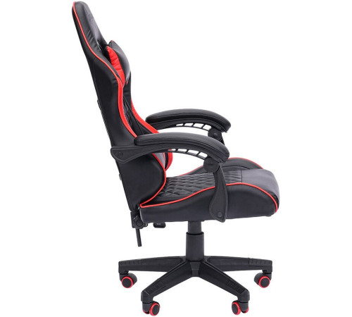 Игровое геймерское кресло CHAIRMAN CH28 экокожа, черный/красный