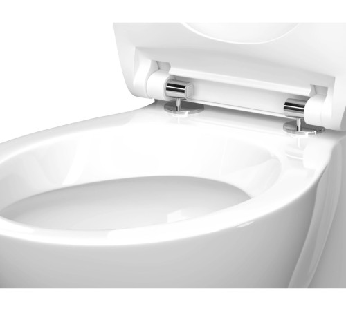 Унитаз напольный Керамин Сканди Slim МЛ 2-режим белый