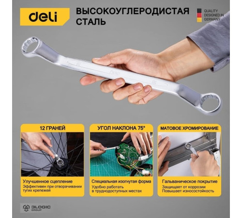 Набор ключей Deli DL150008A 8 предметов