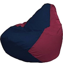 Кресло-мешок Flagman Груша Мега Super Г5.1-49 тёмно-синий/бордовый