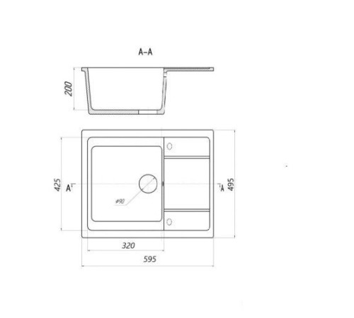 Кухонная мойка Gerhans В19 черный