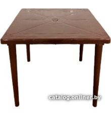 Садовый стол БИМАпласт квадратный коричневый