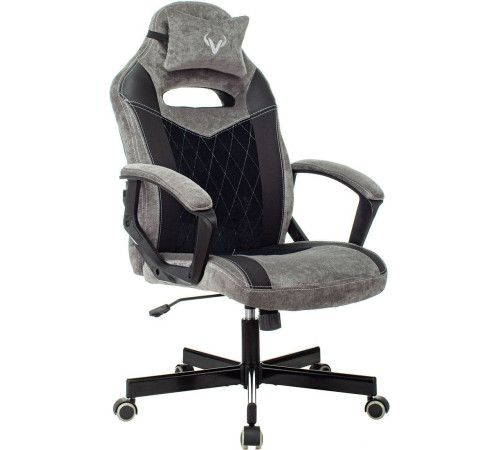 Игровое геймерское кресло Zombie Viking 6 Knight Fabric серый/черный