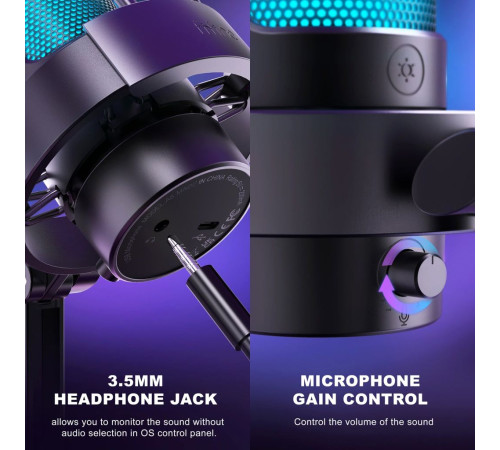 Проводной микрофон FIFINE A8 черный