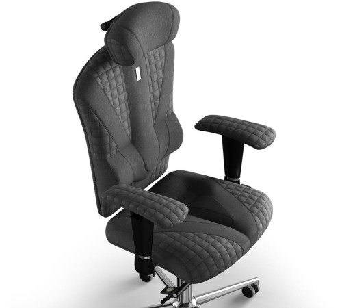 Офисное кресло Kulik System Victory Design азур серый с подголовником