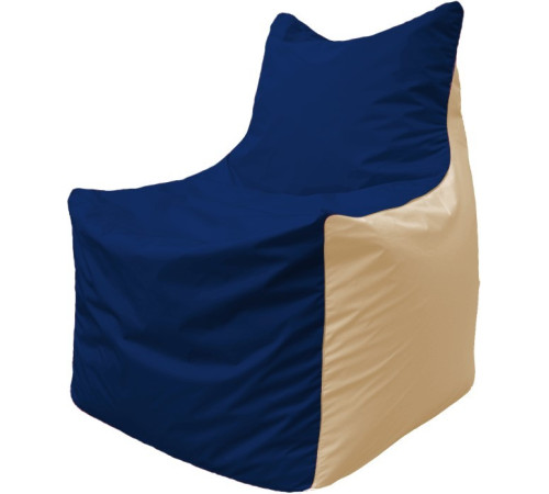 Кресло-мешок Flagman Фокс Ф2.1-42 синий темный/бежевый