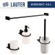 Набор аксессуаров для ванной Lauter 21SH2062 + 21SH42092 + 21SH42012 + 21SH212 Matt Black, 4 предмета
