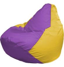 Кресло-мешок Flagman Груша Макси Г2.1-100 желтый/сиреневый