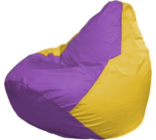 Кресло-мешок Flagman Груша Макси Г2.1-100 желтый/сиреневый