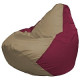 Кресло-мешок Flagman Груша Мини L Г0.1-97 темно-бежевый/бордовый