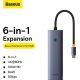 Док-станция Baseus Flite Series 6-Port Hub Docking Station B00052807813-00