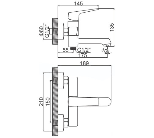Смеситель Ledeme L3181B