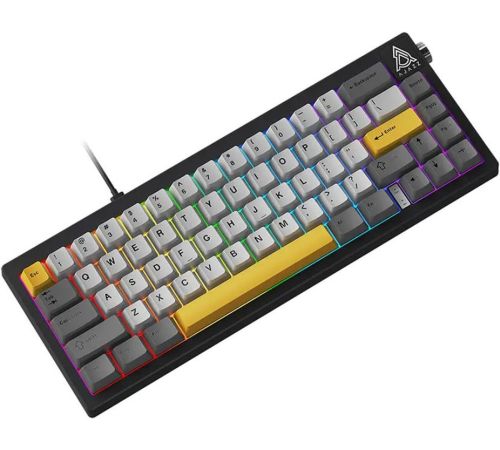 Клавиатура Ajazz AK650 Wired серый/белый/желтый, Ajazz Bright Moon