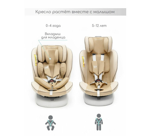 Детское автокресло Amarobaby Champion Isofix AMARO-2008CH-Be бежевый
