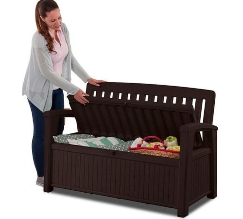 Сундук Keter Patio Bench коричневый
