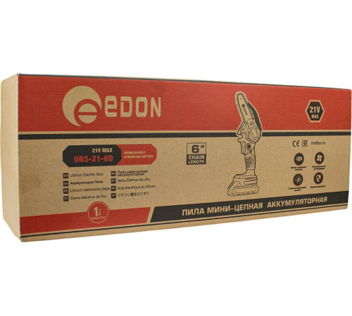 Аккумуляторная пила Edon UNS-21/6D с 1-им АКБ