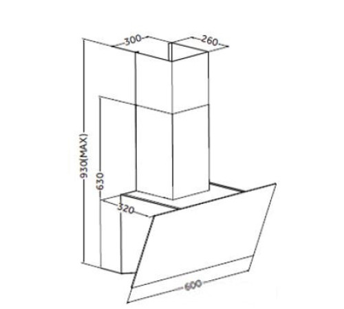 Кухонная вытяжка ZorG Alma 1000 60 S черный