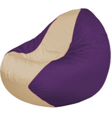 Кресло-мешок Flagman Classic К2.1-235 фиолетовый/бежевый