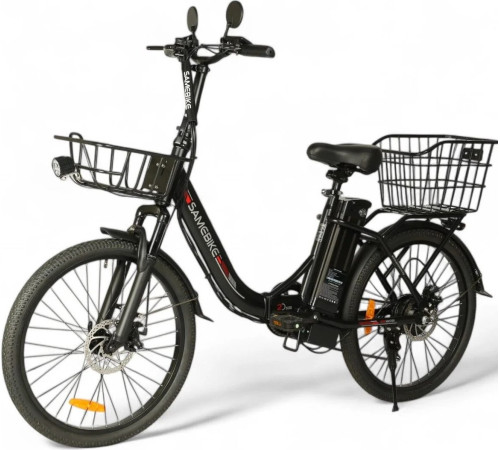 Электровелосипед SameBike City Master MY-E04 черный, разобранный, в коробке