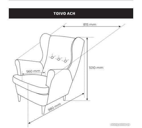 Интерьерное кресло Mio Tesoro Тойво twist 19 grey