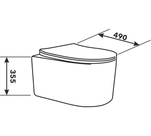 Унитаз AV Engineering Art AVWHR204 белый
