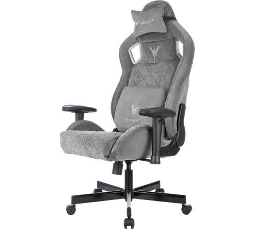 Игровое геймерское кресло Knight Outrider серый Light-19