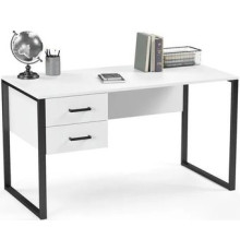 Стол Soma Slava 135x66 белый/черный