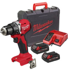 Дрель-шуруповерт Milwaukee M18 M18BLDDRC-202C 4933492833 с 2-мя АКБ 2 Ач, кейс