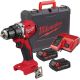 Дрель-шуруповерт Milwaukee M18 M18BLDDRC-202C 4933492833 с 2-мя АКБ 2 Ач, кейс