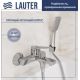 Смеситель Lauter Silk 21СК6572С с лейкой Fleur 21S00126