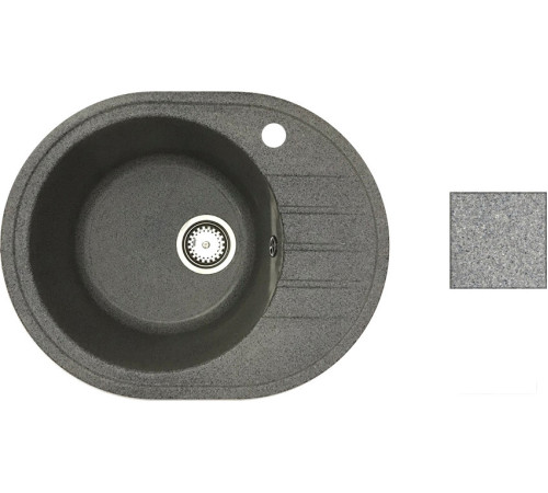 Кухонная мойка БелЭворс New Lux L серый, без сифона