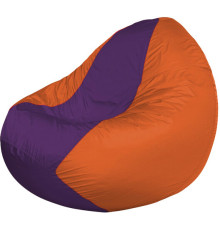 Кресло-мешок Flagman Classic К2.1-164 оранжевый/фиолетовый