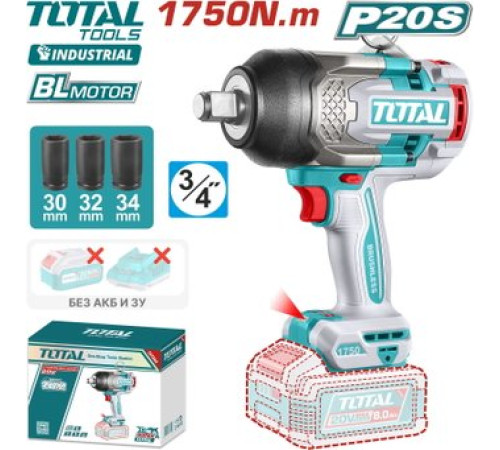 Гайковерт Total TIWLI201751 без АКБ