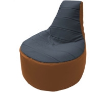 Кресло-мешок Flagman Трон Т1.3-24 серый/оранжевый