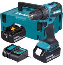 Дрель-шуруповерт Makita DDF490F003 с 2-мя АКБ, кейс
