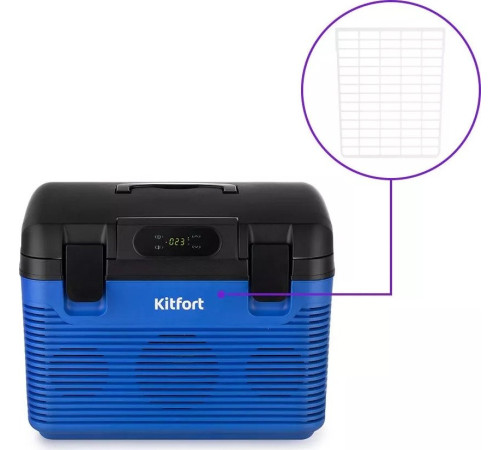Термоэлектрический автохолодильник Kitfort KT-2430 18л синий