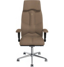 Офисное кресло Kulik System Business азур, карамель с подголовником