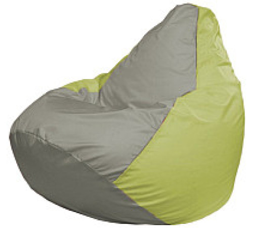 Кресло-мешок Flagman Груша Мини L Г0.1-343 серый/салатовый