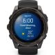 Умные часы Garmin Fenix 8 Sapphire 51мм угольно-серый DLC, пепельно-черный силиконовый ремешок