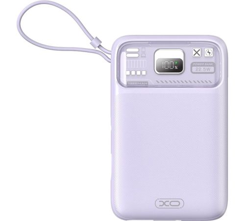 Внешний аккумулятор XO PR243 10000mAh фиолетовый
