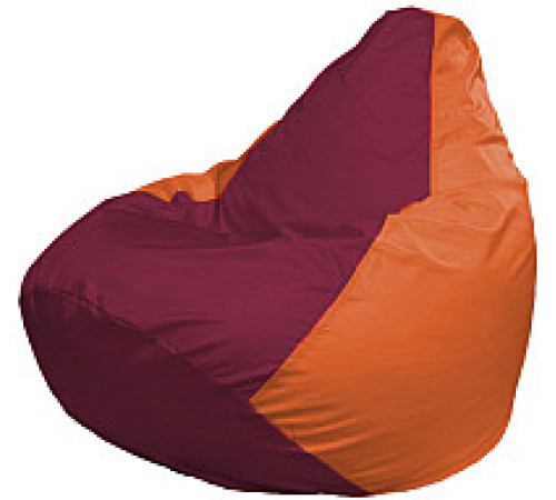Кресло-мешок Flagman Груша Супер Мега 4XL Г5.1-307 бордовый/оранжевый